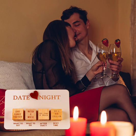 Date Night Dice after Dark Edition Date Night Wooden Dice Game for Couples Wood Reusable Couple Anniversary Date Dice