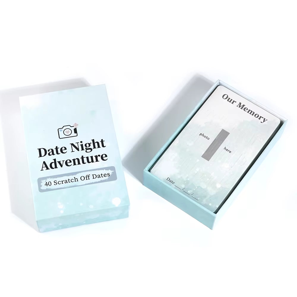 Date Night Advanture 40 Scratch off Date for Couples, Romantic Gift, Fun Adventurous Card Game